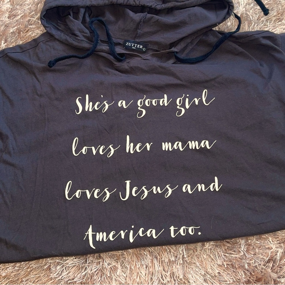 Slouchy hooded T